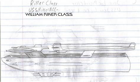 william riker class paper drawing  kaisershipyards  deviantart