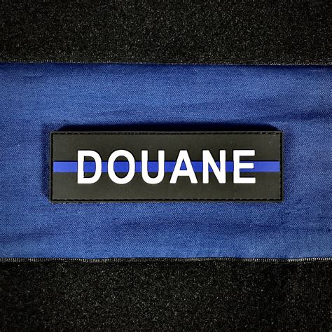 patch douane thin blue  france