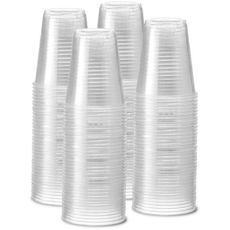 pack  oz clear disposable plastic cups cold party drinking