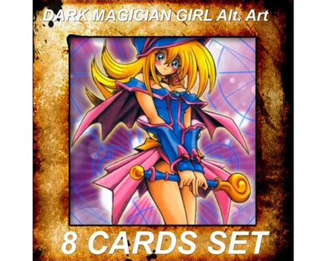 Yugioh Orica Anime Dark Magician Girl Alternate Art Set Of 8