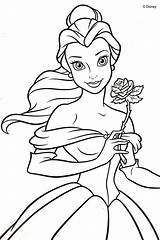 Coloring Pages Disney Belle Princess Sheets Printable Jumbo Coloriage Princesses Choose Board Kids sketch template