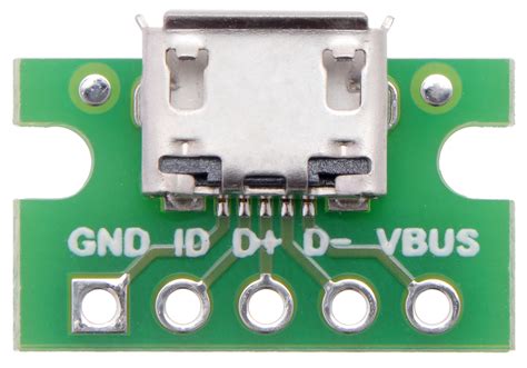 Usb Micro B Connector Breakout Board Pololu 2586 Core Electronics
