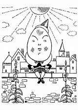 Humpty Dumpty Coloring Pages Age Elizabethan Books Printable Parentune sketch template