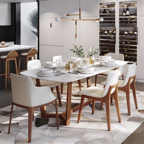 stunning dining room table design  modern style pimphomee