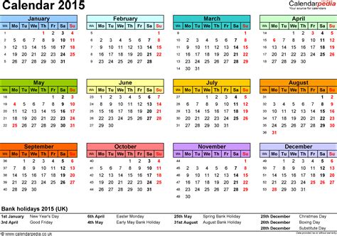 calendar 2015 uk 16 free printable word templates