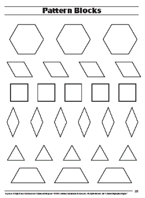 pattern block template pattern block templates math patterns
