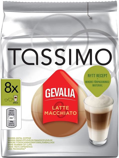 gevalia tassimo latte macchiato espressokapslar  tassimo kapselmaskin