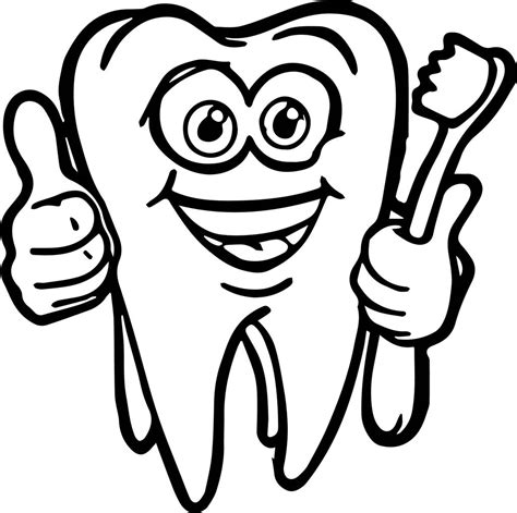 smiling tooth coloring page tooth cartoon teeth images coloring pages