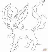 Leafeon Supercoloring Colouring sketch template