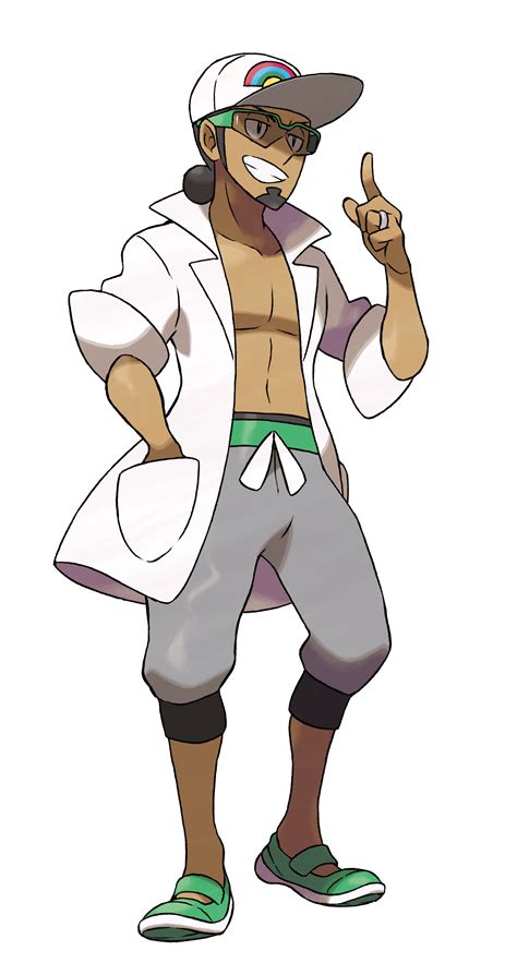 game freak explains exactly why professor kukui is shirtless in pokémon