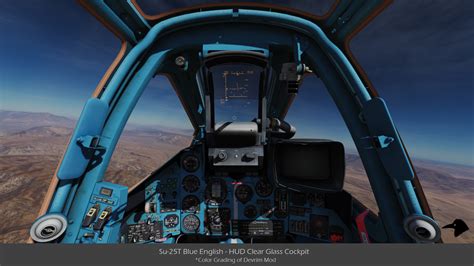 su  blue english hud clear glass cockpit