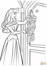 Coloring Pages Aurora Door Sleeping Beauty Printable Festive Decoration Makes Her Disney Princess Supercoloring Phillip Prince Color Fairy Colors Sheets sketch template