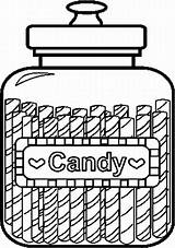 Coloring Jar Candy Pages Jars Printable Clip Kids Colouring Cliparts Clipart Cookie Stamps Digital Christmas Food Adult Lots Printables Bonbons sketch template