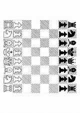 Chess Coloring sketch template