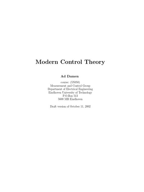 modern control theory ad damen  nonlinear system sine wave