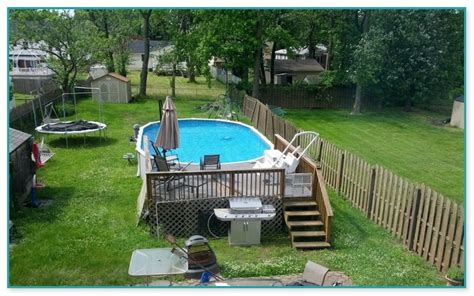 gorgeous  ground pool wood deck kits home improvement