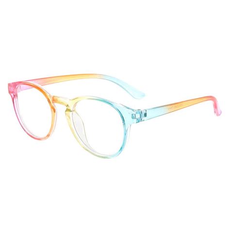 claire s club rainbow round clear lens frames lens and frames