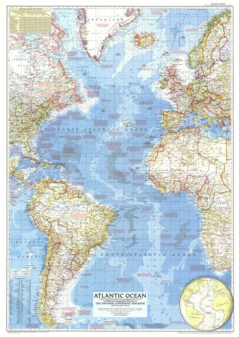 detailed map  atlantic ocean  cities gambaran