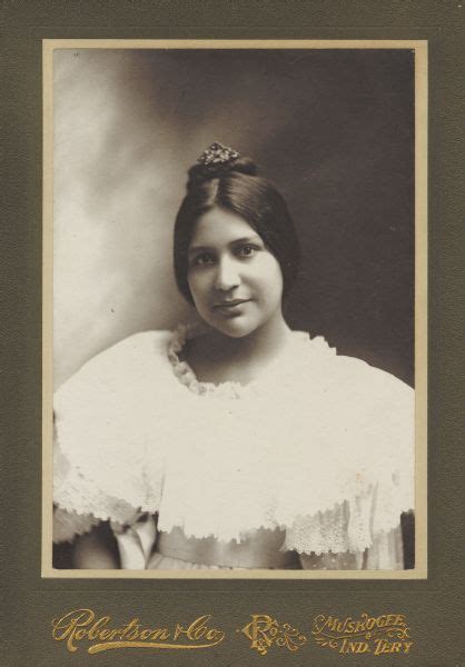 Native American Woman Photograph Wisconsin Historical Society