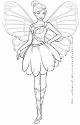 Barbie Mariposa Elfjes Printable Elfje Princesa Drawings Timeless Sirena Admin Downloaden sketch template