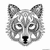 Coloring Pages Wolf Adult Stress Anti Detailed Printable Print Adults Colouring Color Getcolorings Getdrawings sketch template