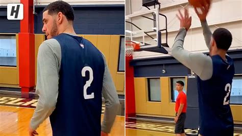 Lonzo Ball Showing His New Shooting Form 1st Pelicans
