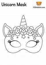 Coloring Masquerade Masque Licorne Mardi 123kidsfun Sondakikahaberim sketch template