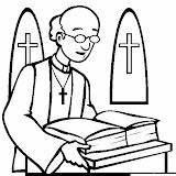 Coloring Priest Pages Colorin Clergyman Easter Post sketch template