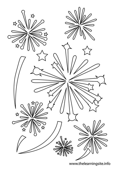 fireworks coloring pages printable sketch coloring page