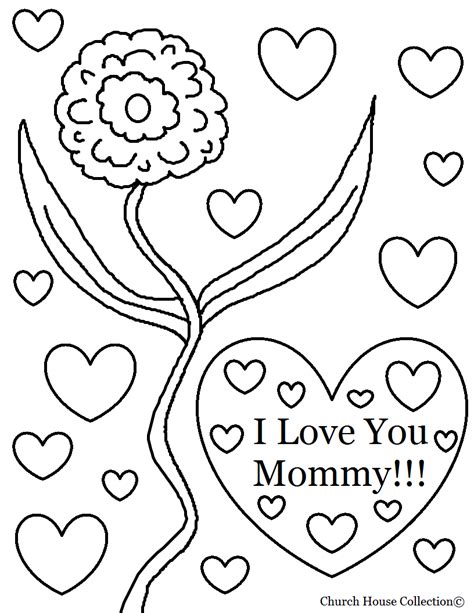 love  mom coloring pages    print