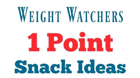 New 1 Point Weight Watchers Snacks Easy Recipes