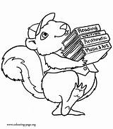 Squirrel Coloring Squirrels Books Pages Happy Colouring Many Brings Popular Studying sketch template