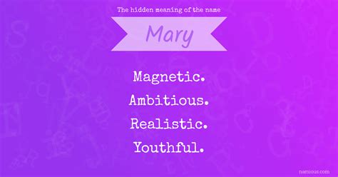 hidden meaning    mary namious