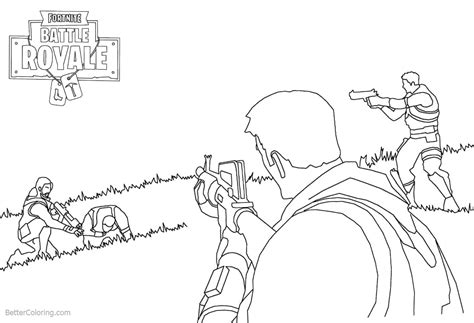 fortnite coloring pages video game lineart  printable coloring pages