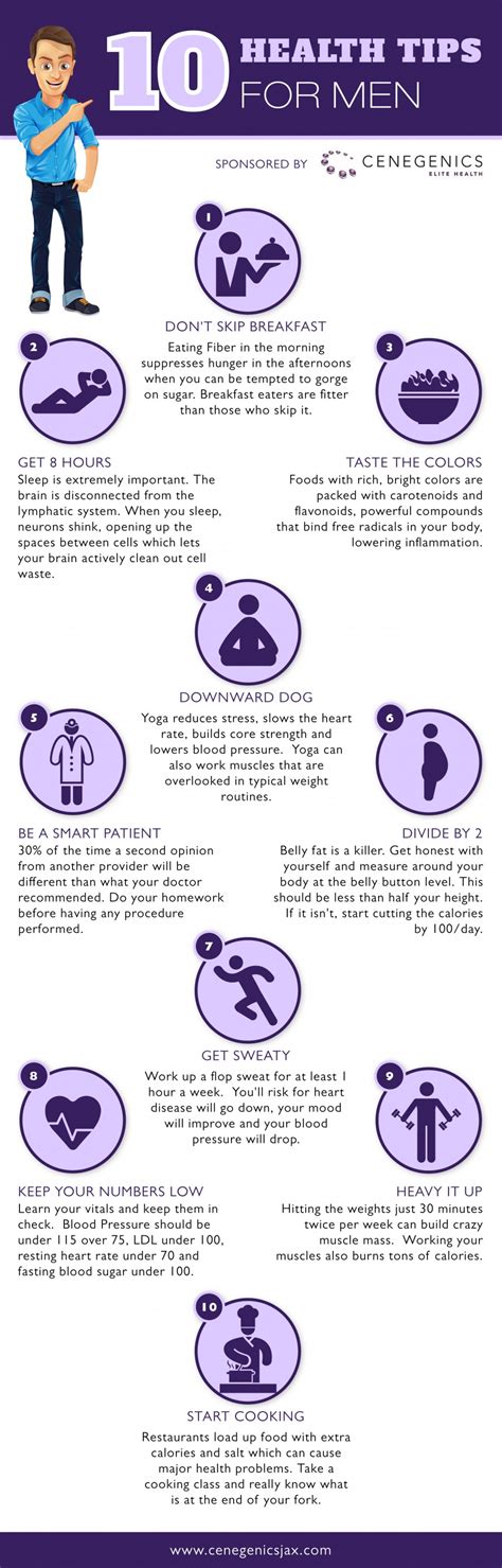 health tips  men infographic post