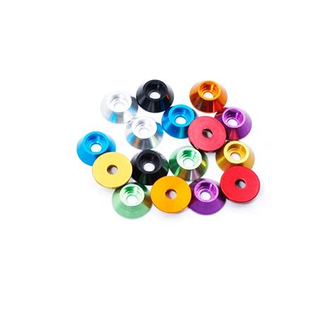 pcs colorful aluminum alloy   pan head washer  thin washers cylindrical cup head