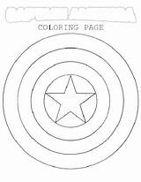Coloring Pages Superhero Captain America Shield Logos Color Logo Getcolorings Printable Getdrawings sketch template