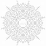 Modello Circolare Complesso Cerchio Geometrica Mono sketch template
