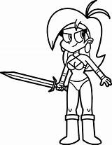 Mighty Magiswords Tyris Flare sketch template