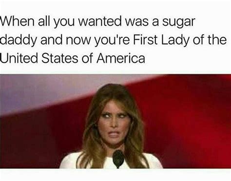 Melania Trump Sugardaddy Meme ~ Funny Joke Pictures