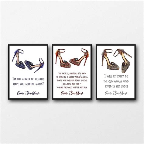 Sex And The City Shoe Quotes Prints Sex And The City Ts Popsugar
