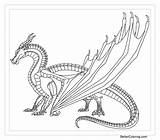 Bettercoloring Rainwing Dragon Mudwing Sandwing sketch template