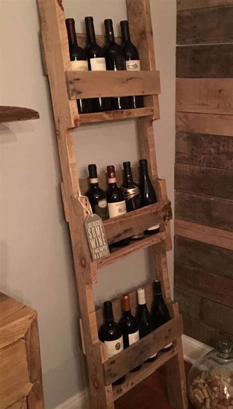 ladder style  bottles wine rack  pallets