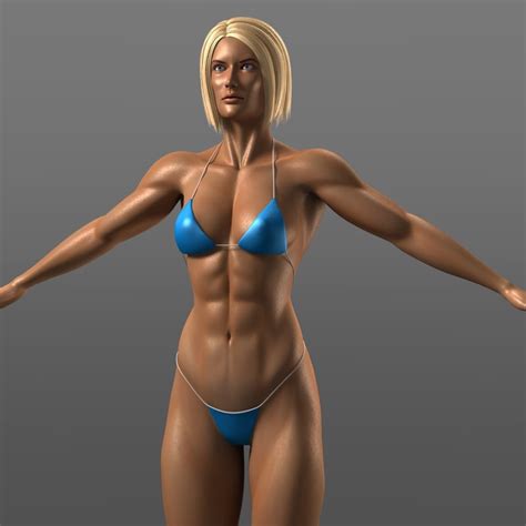 Female Bodybuilder 3d Lwo
