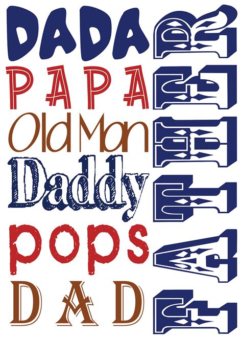 fathers day template printable