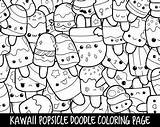 Kawaii Animals Popsicle Kids Colouring Adorable Artie Creative Px Viatico Jouwweb sketch template