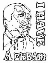 Coloring Luther Martin Pages King Printable Dr Dream Getcolorings Mlk Preschool Color Jr sketch template