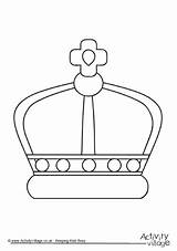Crown Colouring Pages Activities Coloring Printable Kids Birthday Queen Queens British Royal Crowns Children Printables Family Color Simple Wedding Eyfs sketch template