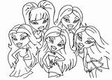 Bratz Animados sketch template