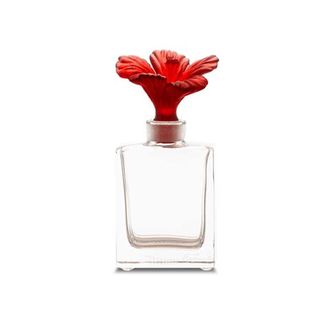 flacon de parfum hibiscus daum site officiel manufacture  francaise de cristal